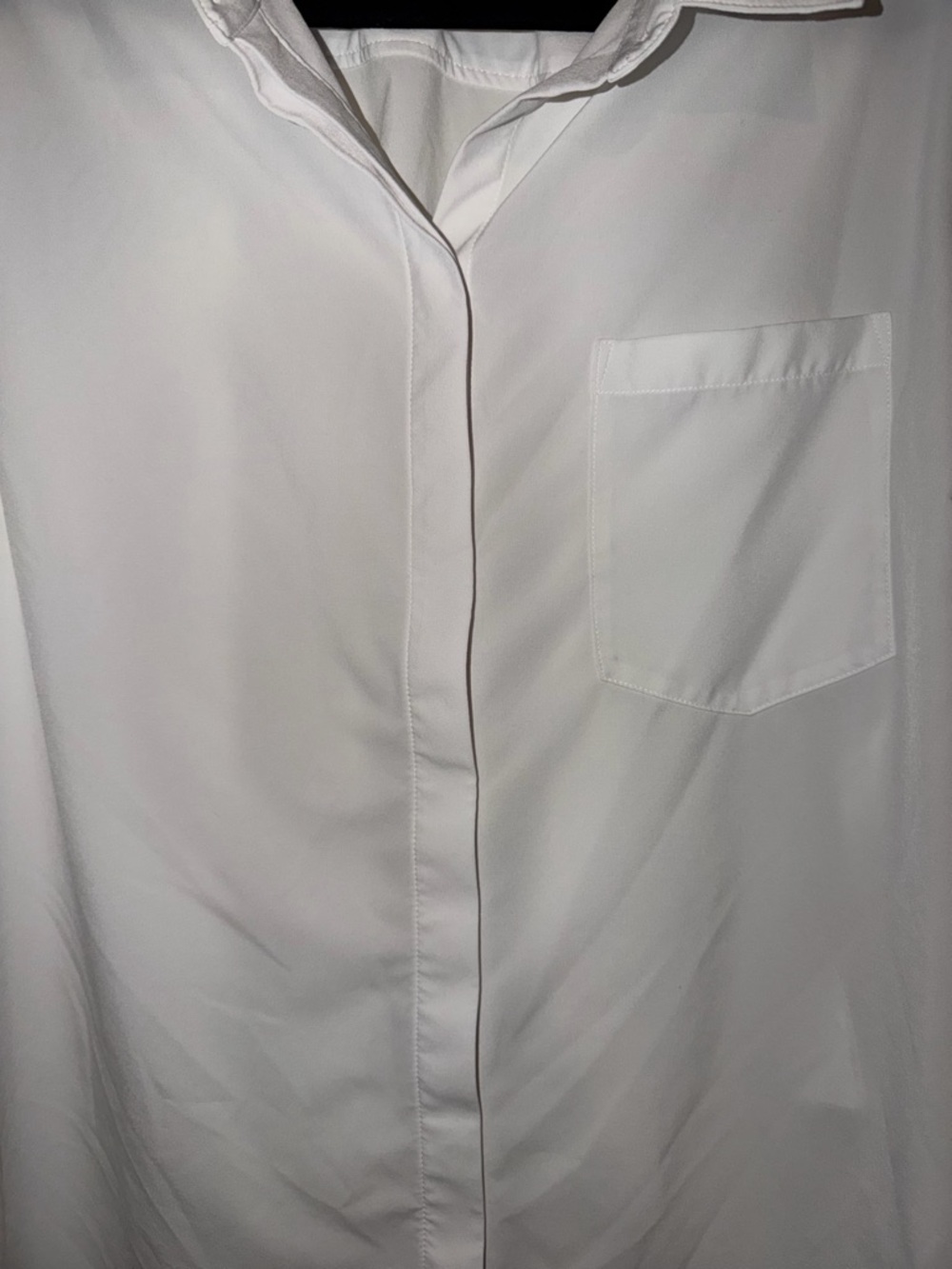 Athleta Women's White Long-Sleeve Button-Front Shirt XL - Picture 6 of 12
